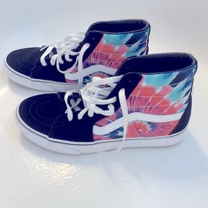 VansSk8-HiWomen’sShoe9.5 BlackWhiteBluePinkPurple